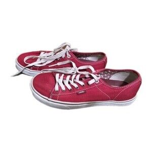 Vans Ferris Red Canvas Low Top Skateboard Sneaker / Tennis Shoe Classic